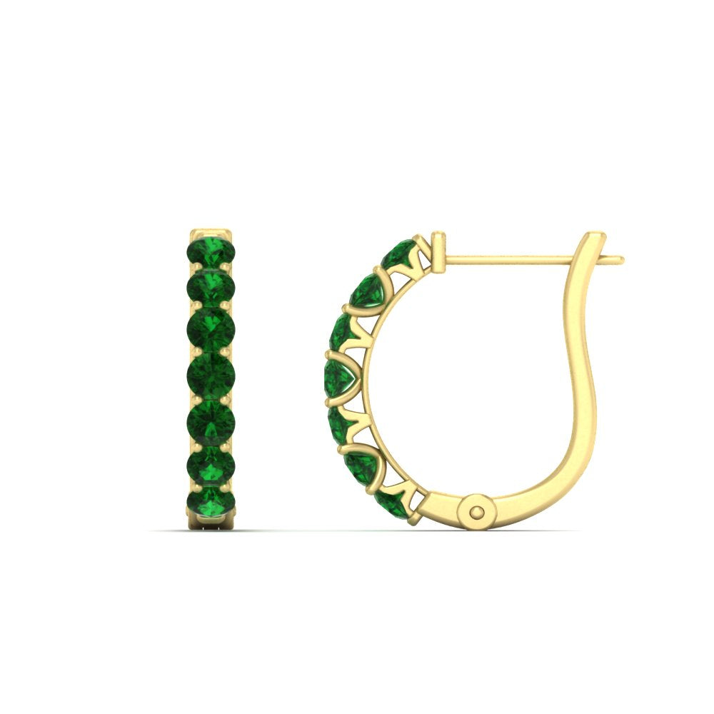 Modern Huggie Hoop Earrings Fascinating Diamonds