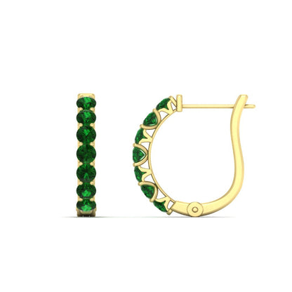 Modern Huggie Hoop Earrings Fascinating Diamonds