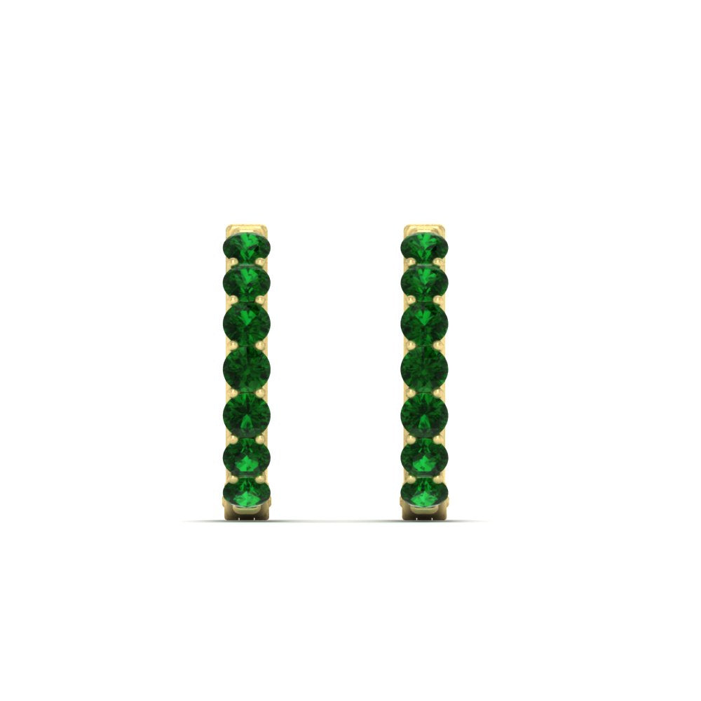 Modern Huggie Hoop Earrings Fascinating Diamonds