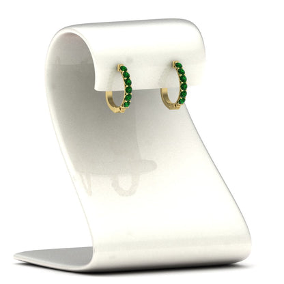 Modern Huggie Hoop Earrings Fascinating Diamonds