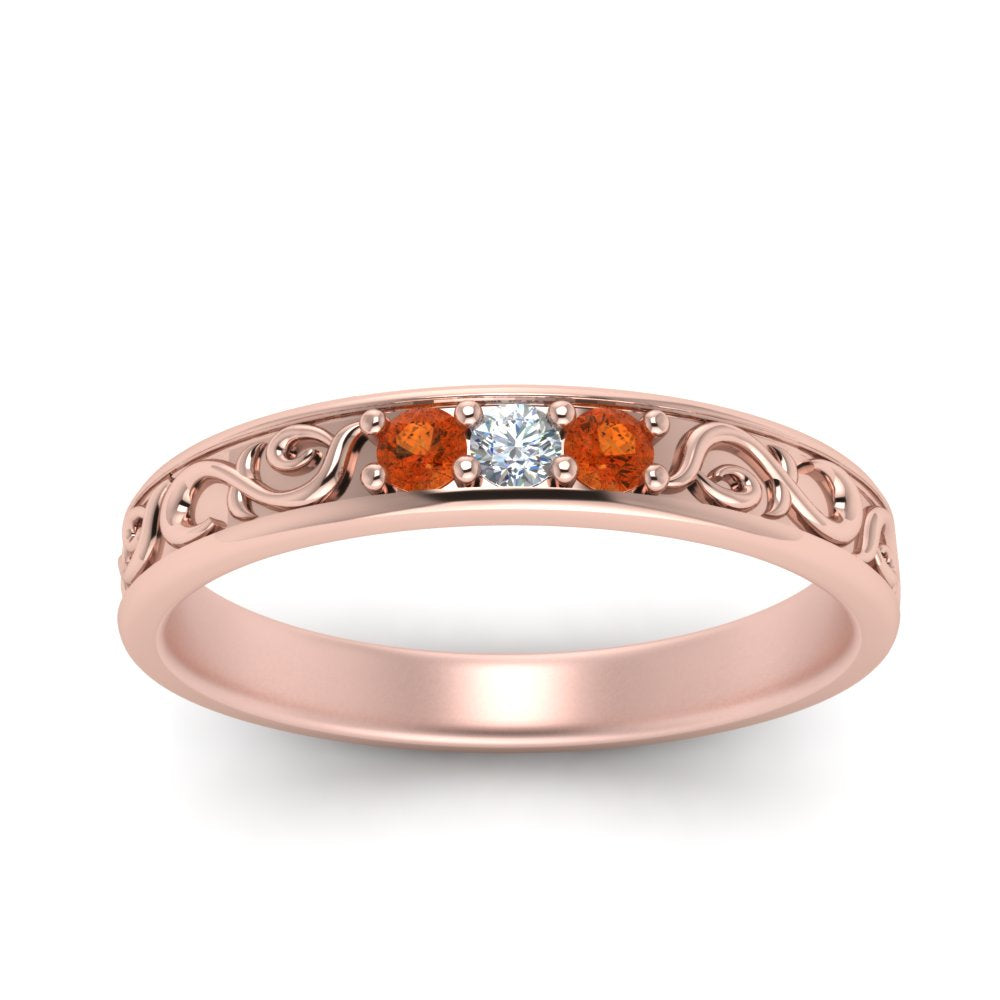 Classic Mens 3 Stone Wedding Band Fascinating Diamonds