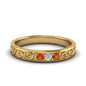 Classic Mens 3 Stone Wedding Band Fascinating Diamonds
