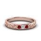 Classic Mens 3 Stone Wedding Band Fascinating Diamonds