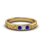 Classic Mens 3 Stone Wedding Band Fascinating Diamonds