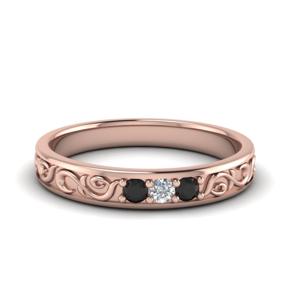 Classic Mens 3 Stone Wedding Band Fascinating Diamonds