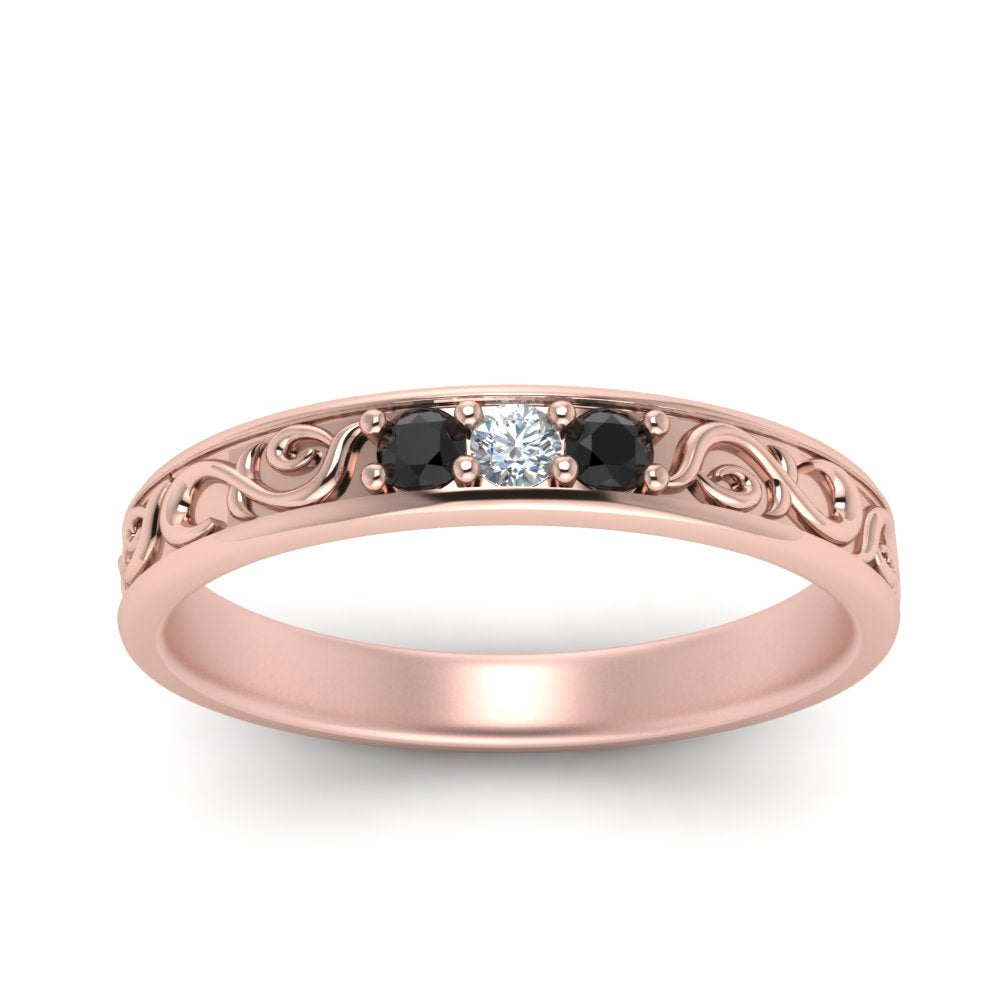 Classic Mens 3 Stone Wedding Band Fascinating Diamonds