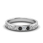 Classic Mens 3 Stone Wedding Band Fascinating Diamonds
