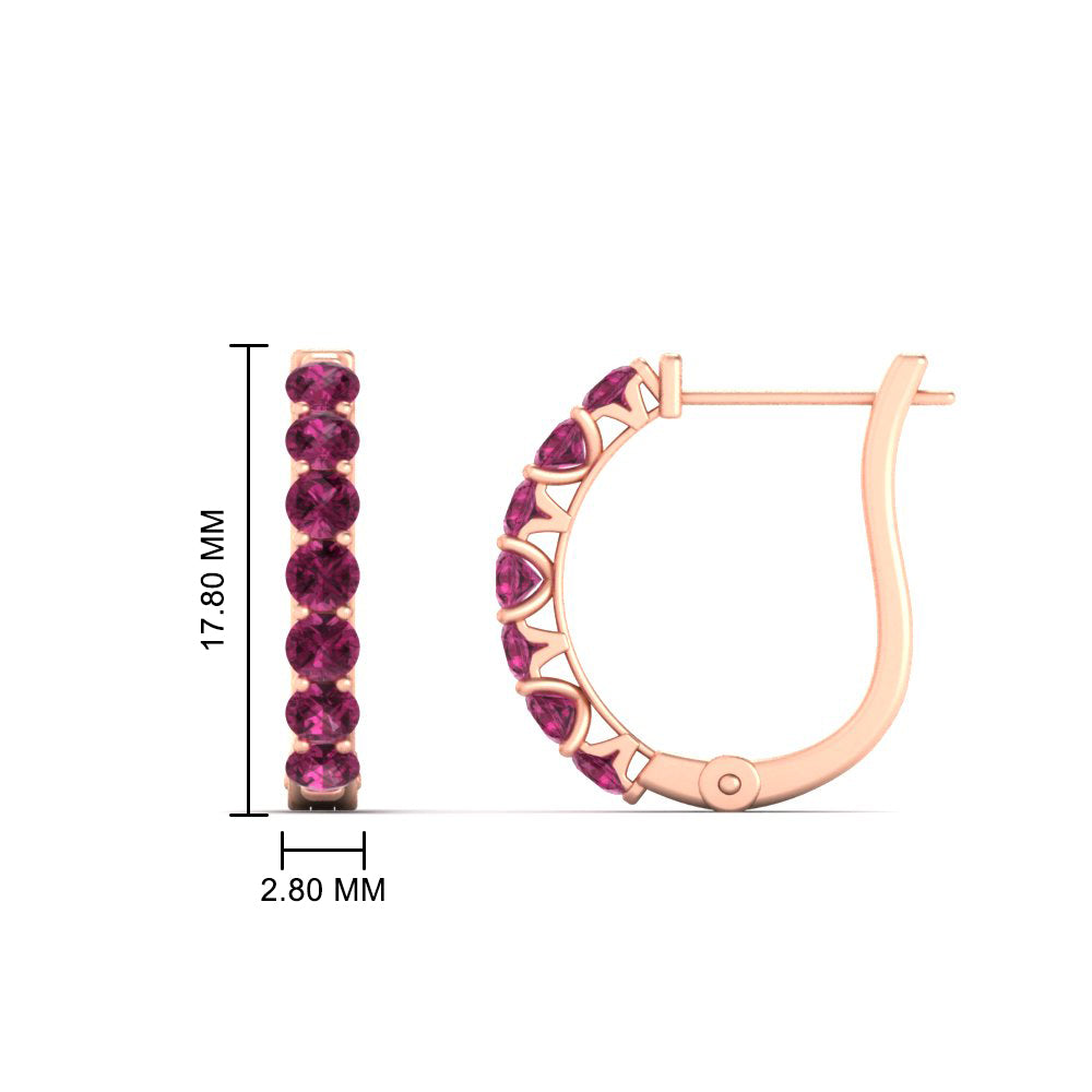 Modern Huggie Hoop Earrings Fascinating Diamonds