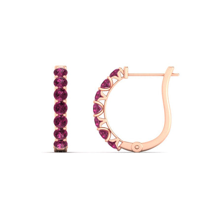 Modern Huggie Hoop Earrings Fascinating Diamonds