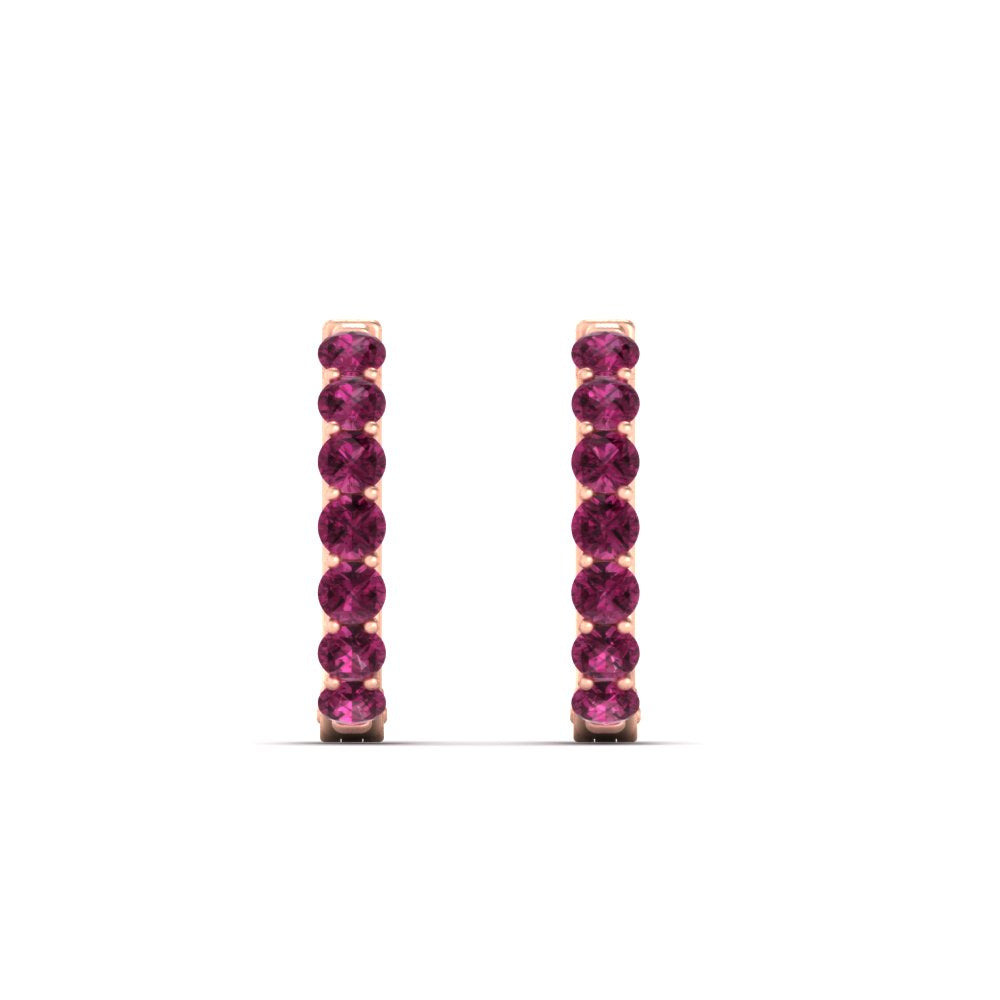 Modern Huggie Hoop Earrings Fascinating Diamonds