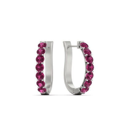 Modern Huggie Hoop Earrings Fascinating Diamonds