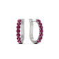 Modern Huggie Hoop Earrings Fascinating Diamonds