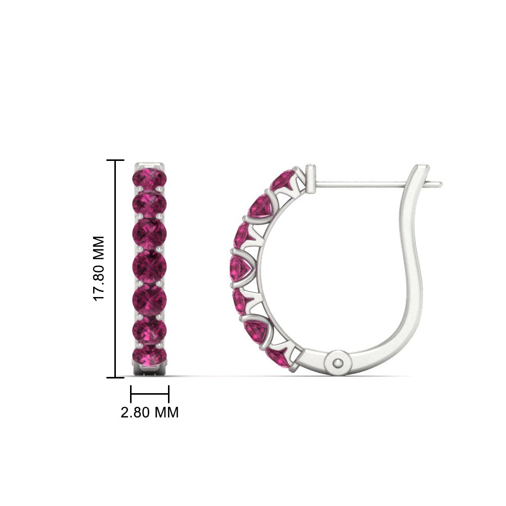 Modern Huggie Hoop Earrings Fascinating Diamonds