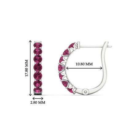 Modern Huggie Hoop Earrings Fascinating Diamonds