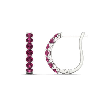 Modern Huggie Hoop Earrings Fascinating Diamonds