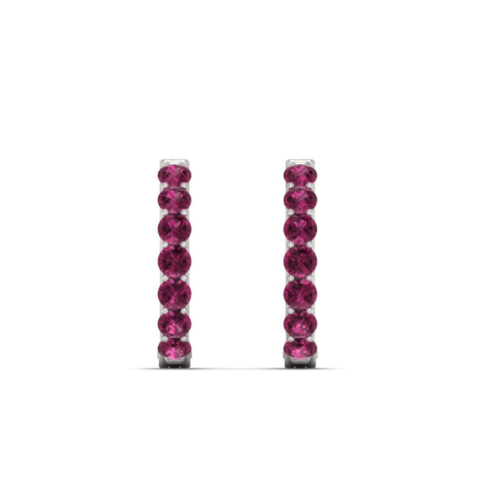 Modern Huggie Hoop Earrings Fascinating Diamonds
