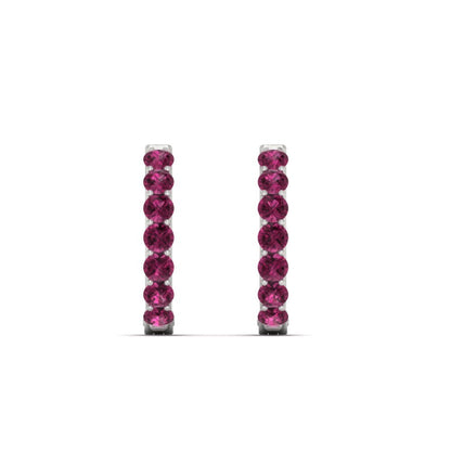 Modern Huggie Hoop Earrings Fascinating Diamonds