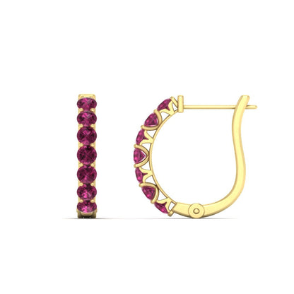 Modern Huggie Hoop Earrings Fascinating Diamonds