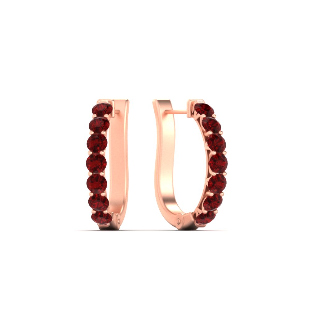 Modern Huggie Hoop Earrings Fascinating Diamonds