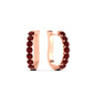 Modern Huggie Hoop Earrings Fascinating Diamonds