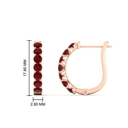 Modern Huggie Hoop Earrings Fascinating Diamonds
