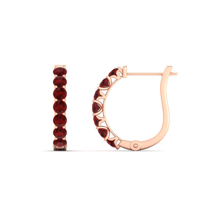 Modern Huggie Hoop Earrings Fascinating Diamonds