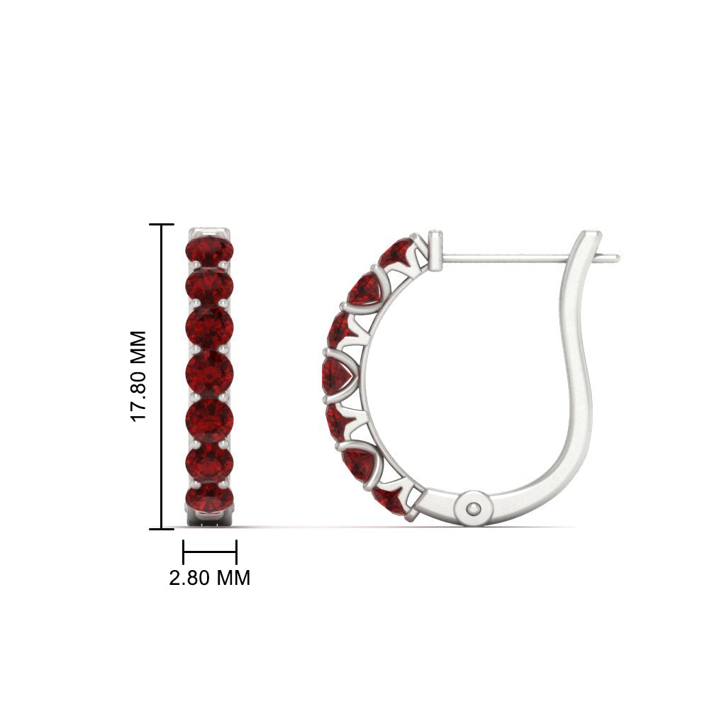 Modern Huggie Hoop Earrings Fascinating Diamonds