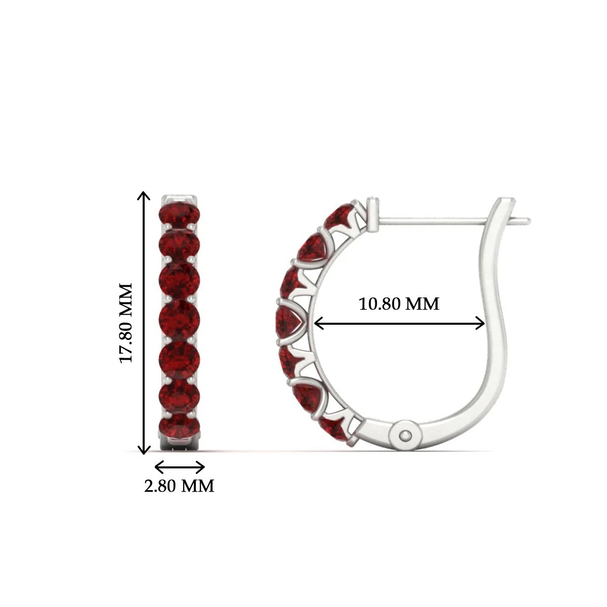 Modern Huggie Hoop Earrings Fascinating Diamonds