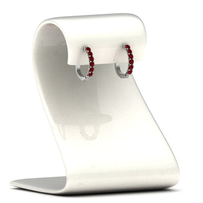 Modern Huggie Hoop Earrings Fascinating Diamonds