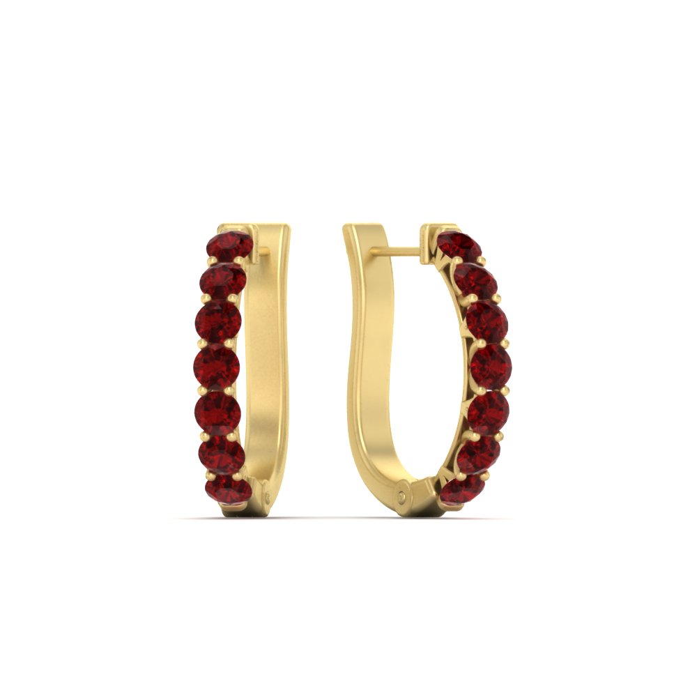 Modern Huggie Hoop Earrings Fascinating Diamonds