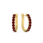 Modern Huggie Hoop Earrings Fascinating Diamonds