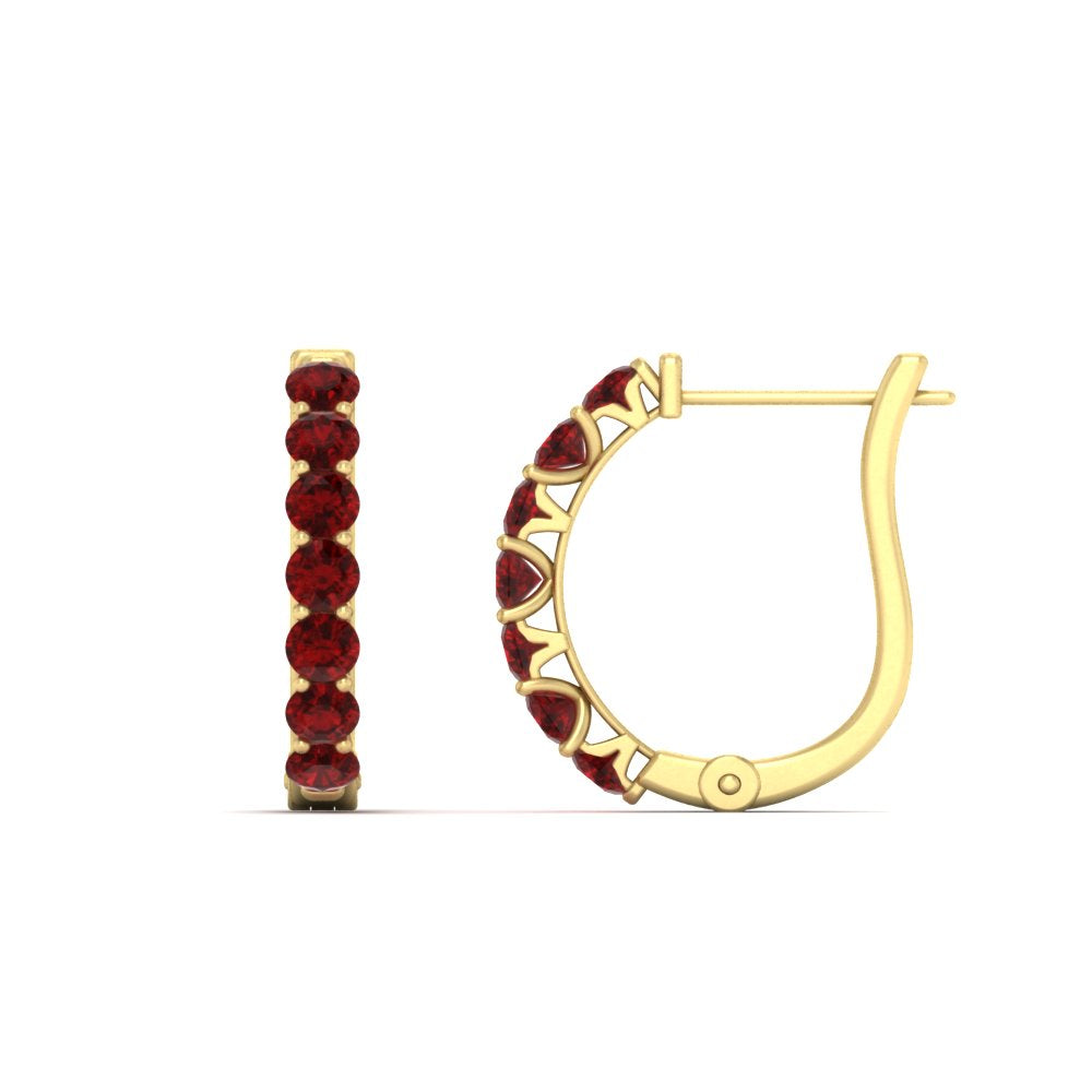 Modern Huggie Hoop Earrings Fascinating Diamonds