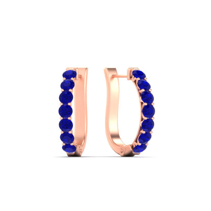 Modern Huggie Hoop Earrings Fascinating Diamonds