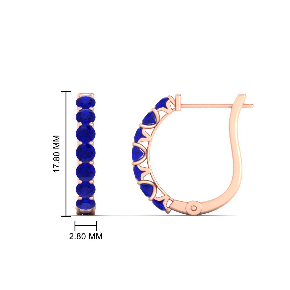 Modern Huggie Hoop Earrings Fascinating Diamonds