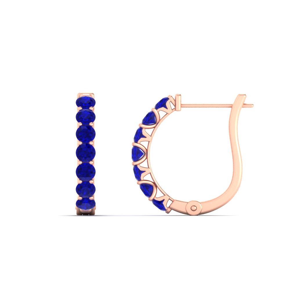 Modern Huggie Hoop Earrings Fascinating Diamonds