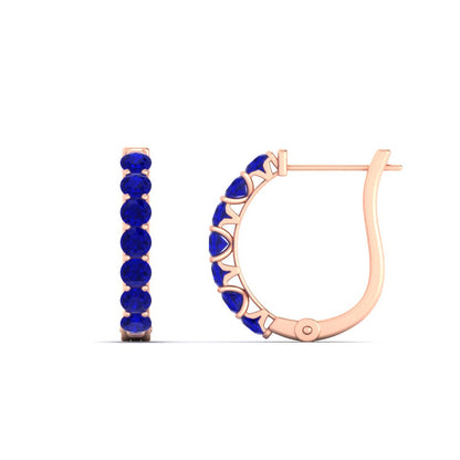 Modern Huggie Hoop Earrings Fascinating Diamonds