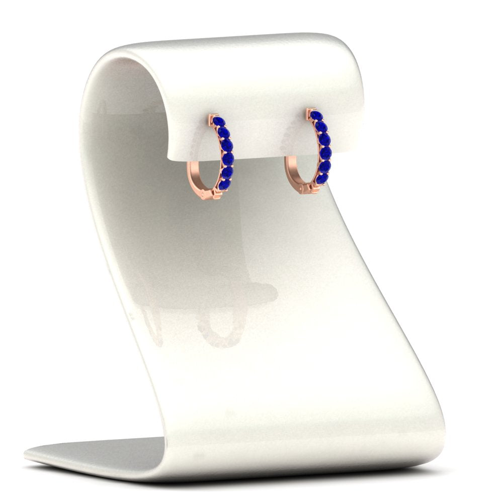 Modern Huggie Hoop Earrings Fascinating Diamonds