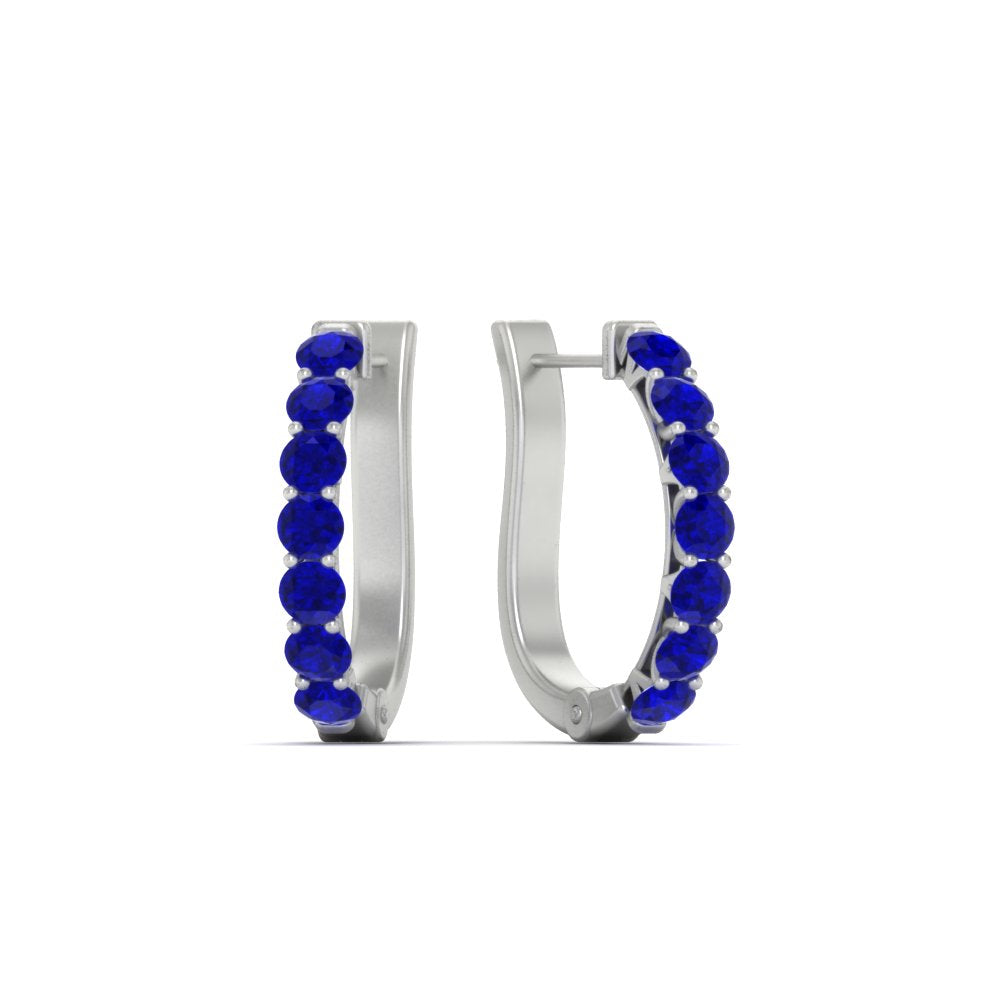 Modern Huggie Hoop Earrings Fascinating Diamonds