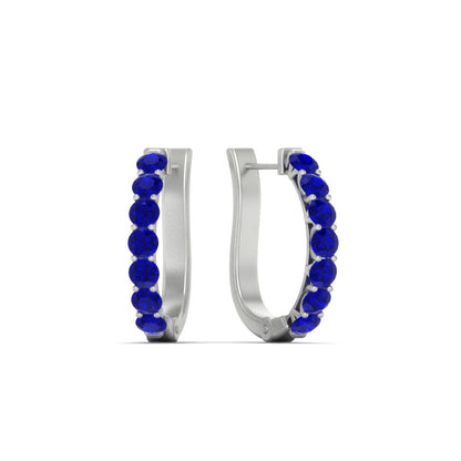 Modern Huggie Hoop Earrings Fascinating Diamonds