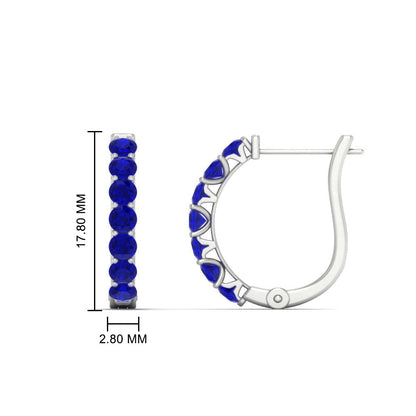 Modern Huggie Hoop Earrings Fascinating Diamonds