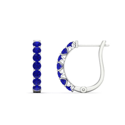 Modern Huggie Hoop Earrings Fascinating Diamonds