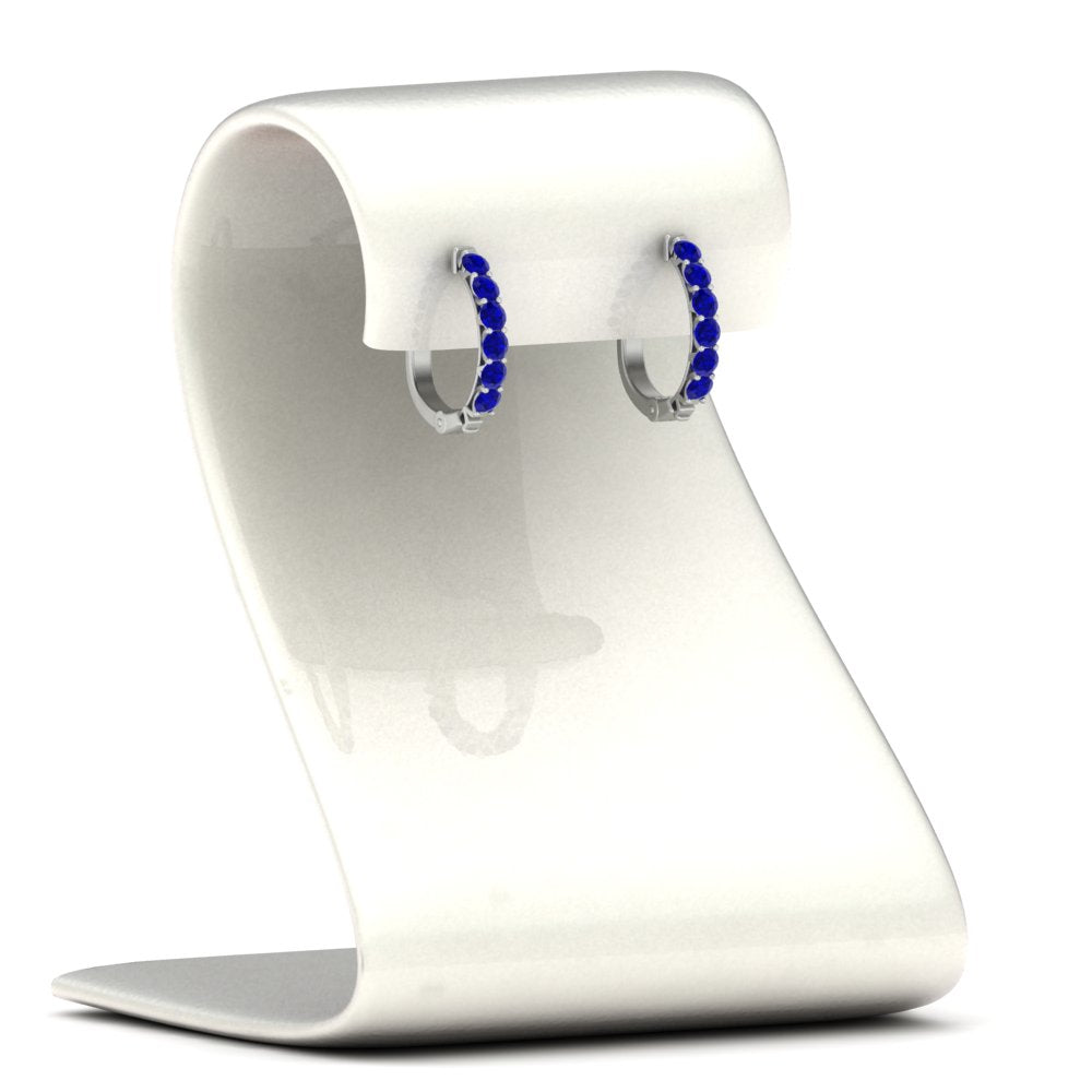 Modern Huggie Hoop Earrings Fascinating Diamonds