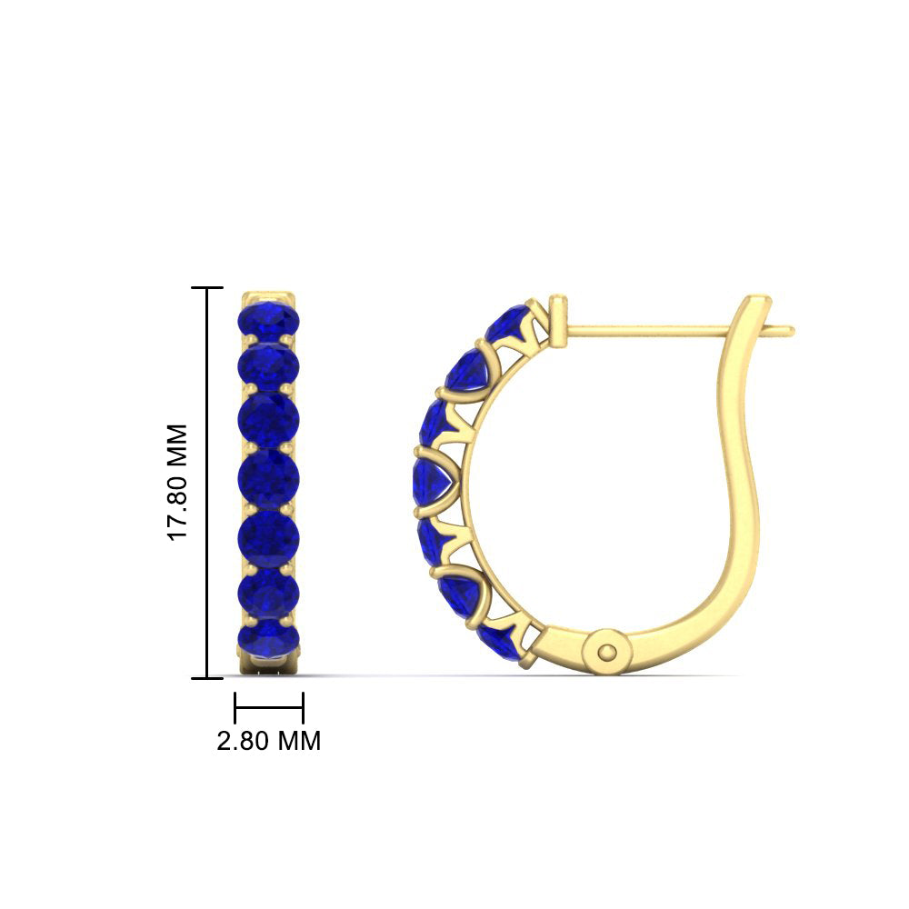 Modern Huggie Hoop Earrings Fascinating Diamonds