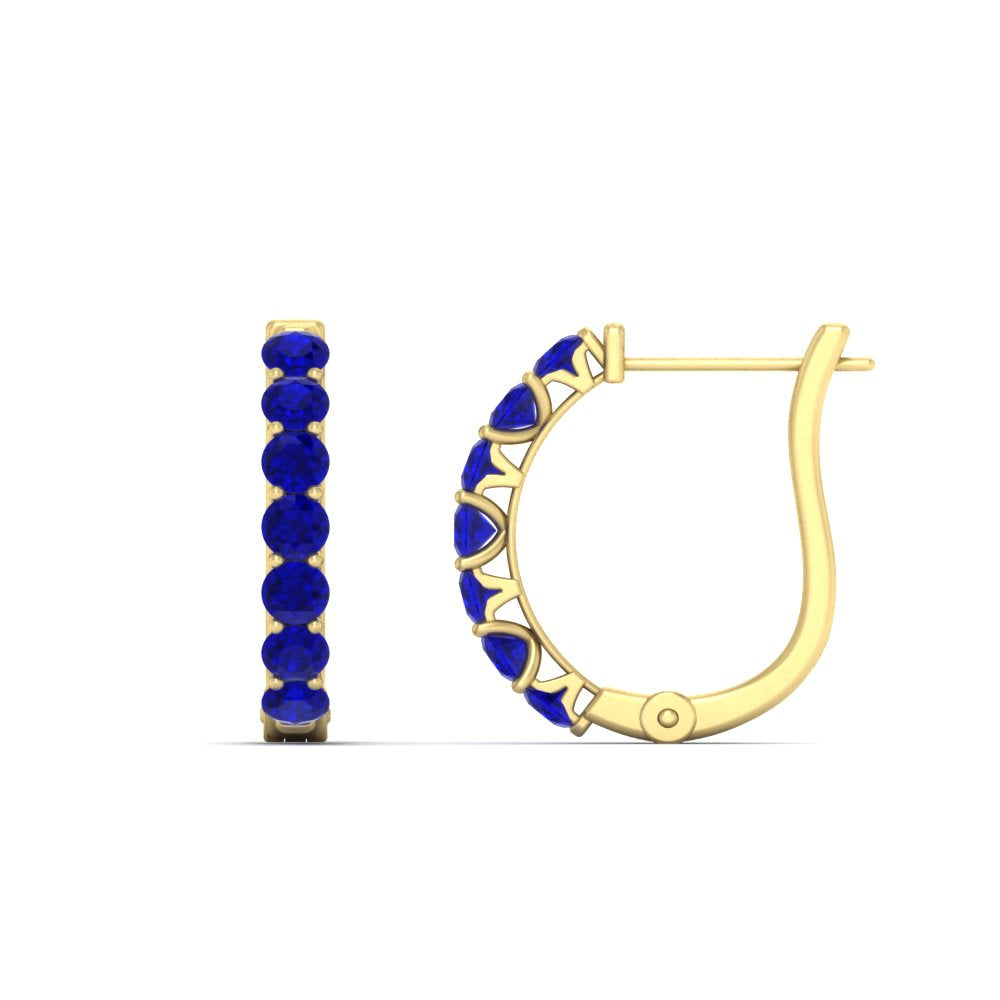 Modern Huggie Hoop Earrings Fascinating Diamonds