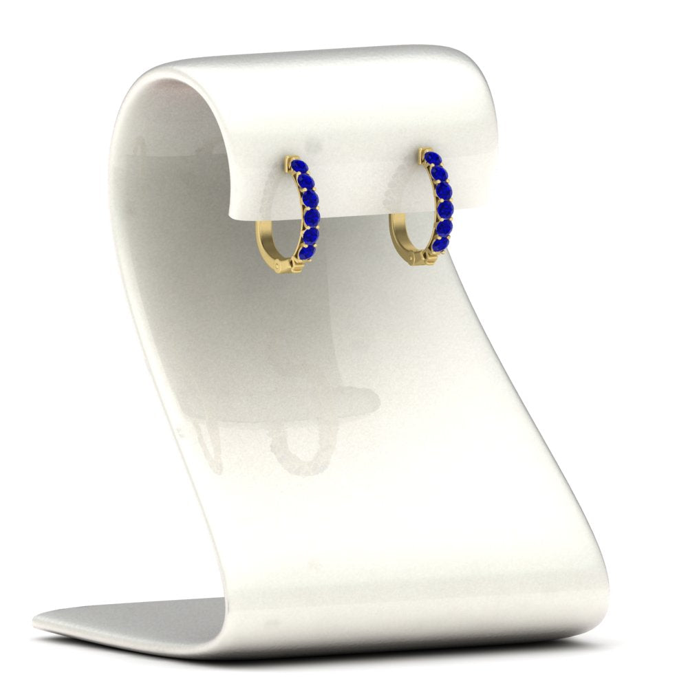 Modern Huggie Hoop Earrings Fascinating Diamonds