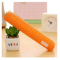 Classic Simple Candy Color Slim Canvas Pencil Pouch Pencil Bag For School Office Dot Printed Students Pencil Case Stevvex