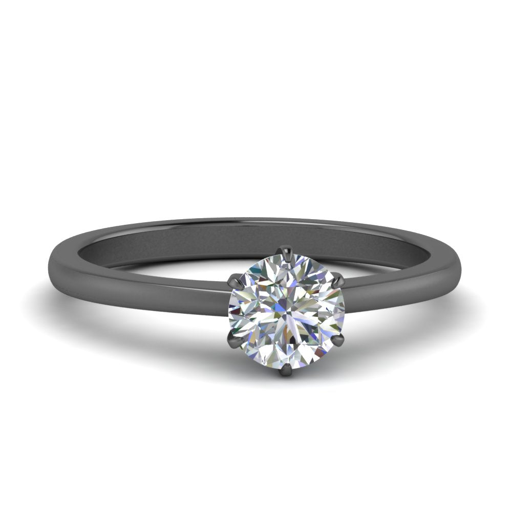 Classic Six Prong Solitaire Ring Fascinating Diamonds