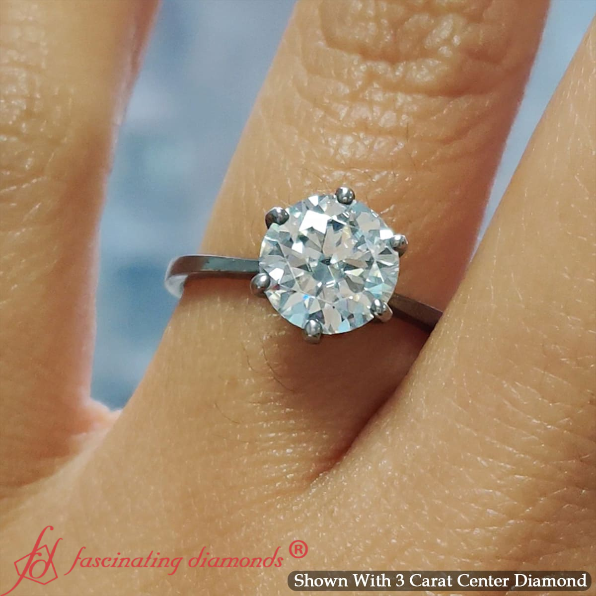 Classic Six Prong Solitaire Ring Fascinating Diamonds