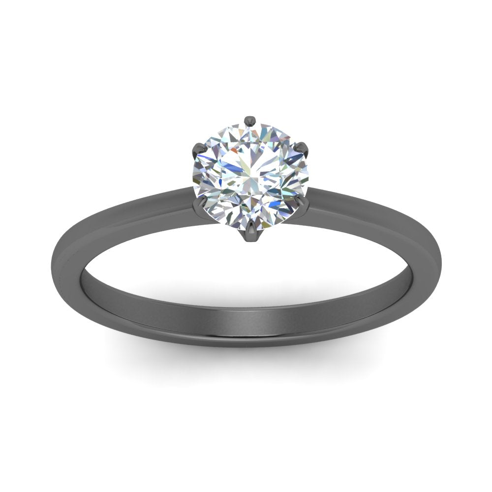 Classic Six Prong Solitaire Ring Fascinating Diamonds
