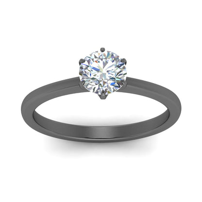 Classic Six Prong Solitaire Ring Fascinating Diamonds